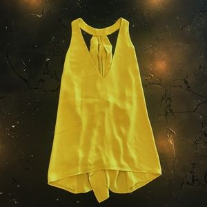 BCBG Maxazria Dressy Chartreuse Tank